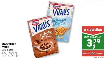 ADEG Dr. Oetker Müsli div. Sorten 330 - 600 g ab 2 Stück je Angebot