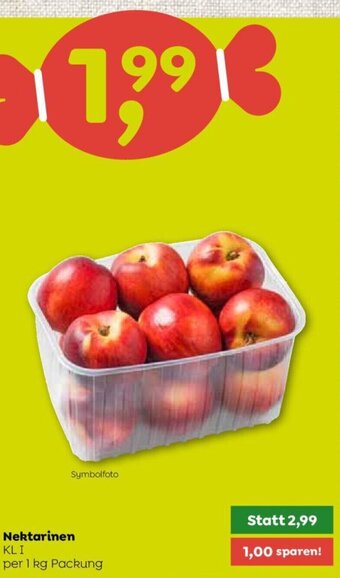 ADEG Nektarinen KLI per 1 kg Packung Angebot