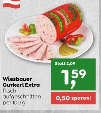 ADEG Wiesbauer Gurkerl Extra frisch aufgeschnitten per 100 g Angebot