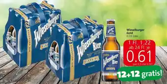 Eurospar Wieselburger Gold 0,33 Liter Angebot