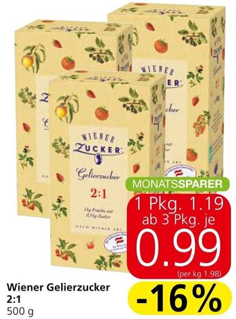 Eurospar Wiener Gelierzucker 2:1 500 g Angebot