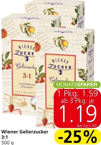 Eurospar Wiener Gelierzucker 3:1 500 g Angebot