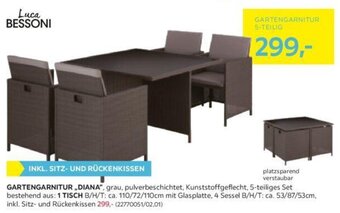 Möbelix GARTENGARNITUR ,,DIANA", Angebot