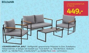 Möbelix LOUNGEGARNITUR „BALI" Angebot
