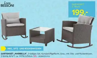 Möbelix GARTENSET MARBELLA", 3-teiliges Set Angebot