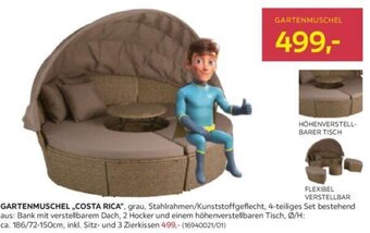 Möbelix GARTENMUSCHEL ,COSTA RICA“ Angebot