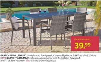 Möbelix GARTENSTUHL ,EMILIA" Angebot