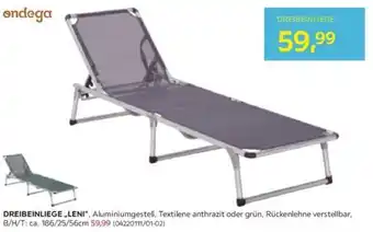 Möbelix DREIBEINLIEGE „LENI" Angebot