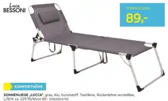 Möbelix SONNENLIEGE ,,LUCCA" Angebot