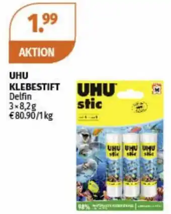 Müller UHU KLEBESTIFT Delfin 3x8,2g €80.90/1 kg Angebot