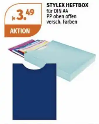 Müller STYLEX HEFTBOX DIN A4 PP oben offen versch. Farben Angebot