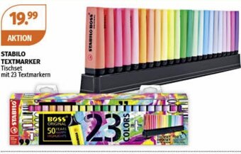 Müller STABILO TEXTMARKER Tischset mit 23 Textmarkern Angebot