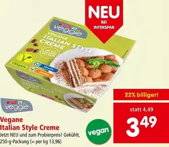 Spar Vegane Italian Style Creme 250-g-Packung Angebot