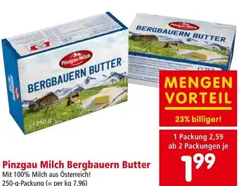Spar Pinzgau Milch Bergbauern Butter Mit 100% Milch aus Österreich! 250-g-Packung Angebot