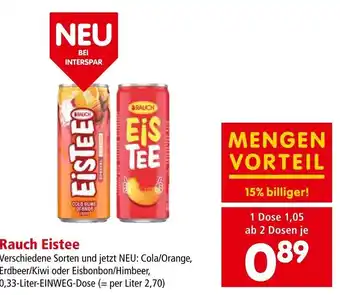 Spar Rauch Eistee 0,33-Liter-EINWEG-DOSE Angebot