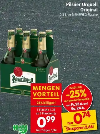 Spar Pilsner Urquell Angebot