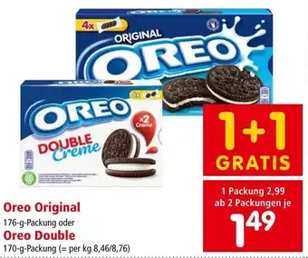 Spar Oreo Original 176-g-Packung oder Oreo Double 170-g-Packung Angebot