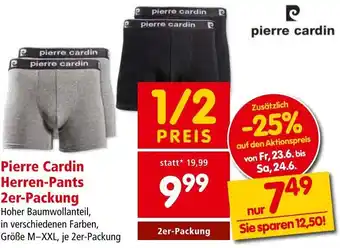 Pierre Cardin Herren-Pants 2er-Packung Hoher Baumwollanteil, in verschiedenen Farben, Größe M-XXL, je 2er-Packung