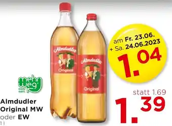 Unimarkt Almdudler Original MW oder EW 1L Angebot