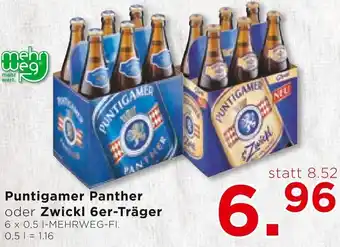 Unimarkt Puntigamer Panther oder Zwickl 6er-Träger 6 x 0,5 1-MEHRWEG-FI. Angebot