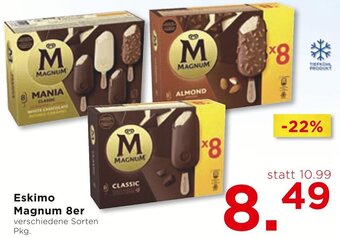 Unimarkt Eskimo Magnum 8er verschiedene Sorten Pkg. Angebot