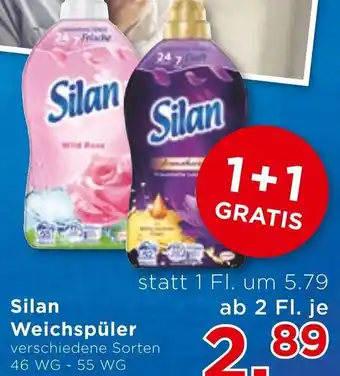 Unimarkt Silan Weichspüler verschiedene Sorten 46 WG - 55 WG Angebot