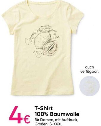 Pepco T-Shirt 100% Baumwolle für Damen, mit Aufdruck, Größen: S-XXXL Angebot