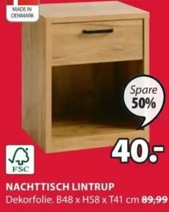 JYSK NACHTTISCH LINTRUP B48 x H58 x T41 cm Angebot