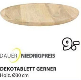 JYSK DEKOTABLETT GERNER Holz. Ø30 cm Angebot