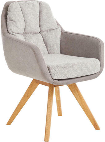 XXXLutz Armlehnstuhl in holz, textil cappuccino, wildeiche Angebot