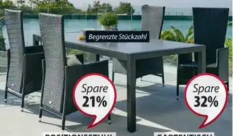 JYSK POSITIONSSTUHL SKIVE Stuhl: Aluminium und Polyrattan. Stufenlos verstellbare Rückenlehne. Angebot