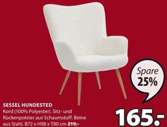 JYSK SESSEL HUNDESTED . B72 x H98 x T80 cm Angebot