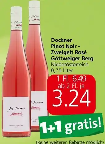 Spar Dockner Pinot Noir - Zweigelt Rosé Göttweiger Berg Niederösterreich 0,75 Liter Angebot