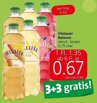 Spar Vöslauer Balance versch. Sorten, 0,75 Liter Angebot