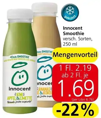 Spar Innocent Smoothie versch. Sorten, 250 ml Angebot