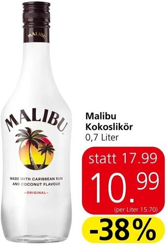 Spar Malibu Kokoslikör 0,7 Liter Angebot