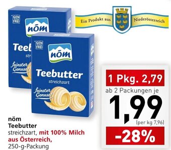 Spar nöm Teebutter 250 g Angebot