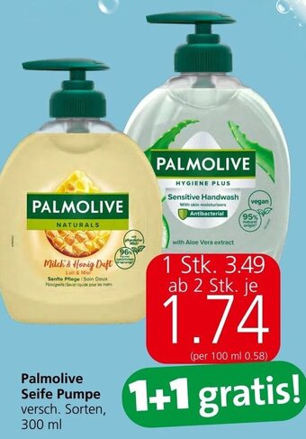 Spar Palmolive Seife Pumpe versch. Sorten, 300 ml Angebot