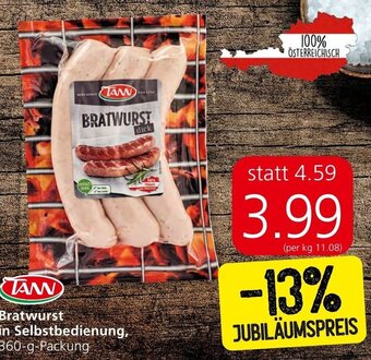 Spar Bratwurst in Selbstbedienung, 360-g-Packung Angebot