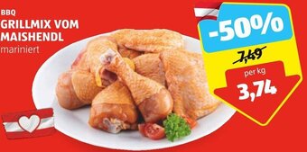 Hofer BBQ GRILLMIX VOM MAISHENDL mariniert per kg Angebot