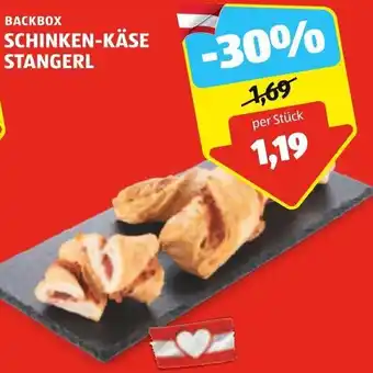 Hofer BACKBOX SCHINKEN-KÄSE STANGERL per Stück Angebot