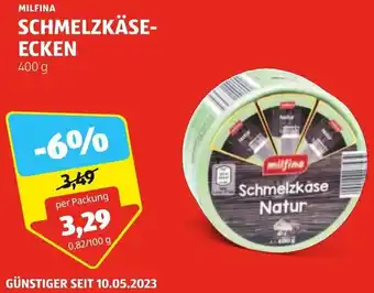 Hofer MILFINA SCHMELZKÄSE-ECKEN 400 g Angebot