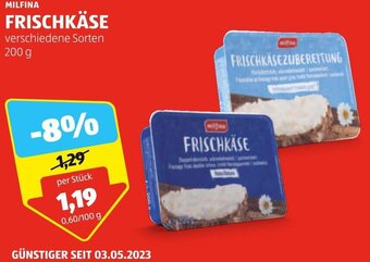 Hofer MILFINA FRISCHKÄSE 200 g Angebot