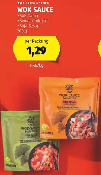 Hofer ASIA GREEN GARDEN WOK SAUCE 200 g Angebot