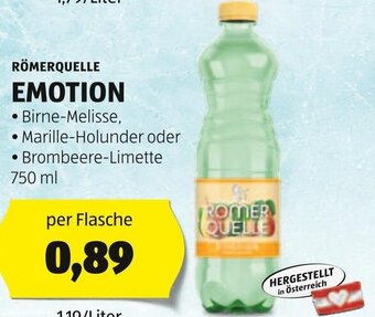 Hofer RÖMERQUELLE EMOTION 750 ml Angebot