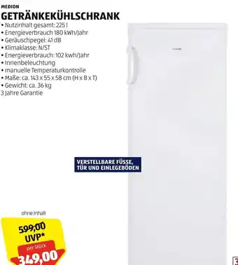 Hofer MEDION GETRÄNKEKÜHLSCHRANK Angebot