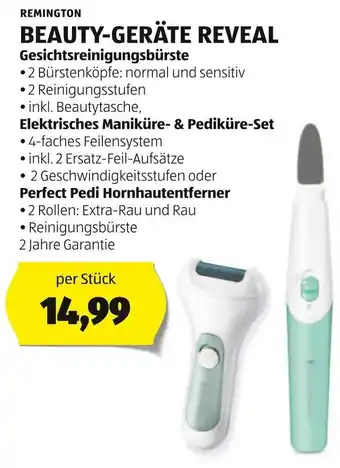 Hofer REMINGTON BEAUTY-GERÄTE REVEAL Gesichtsreinigungsbürste per Stück Angebot