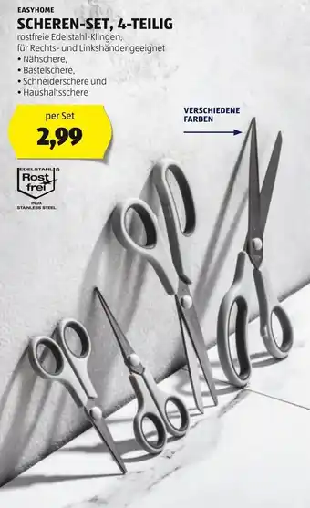 Hofer EASYHOME SCHEREN-SET, 4-TEILIG per Set Angebot