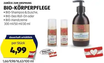 Hofer ZURÜCK ZUM URSPRUNG BIO-KÖRPERPFLEGE • BIO-Handcreme 300 ml/50 ml/30 ml per Stück Angebot