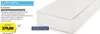 Hofer MY LIVING STYLE BOXSPRINGMATRATZE per Stück Angebot